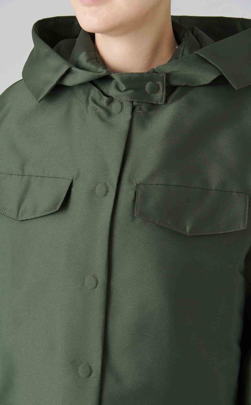 ツイルフーデットショートコート