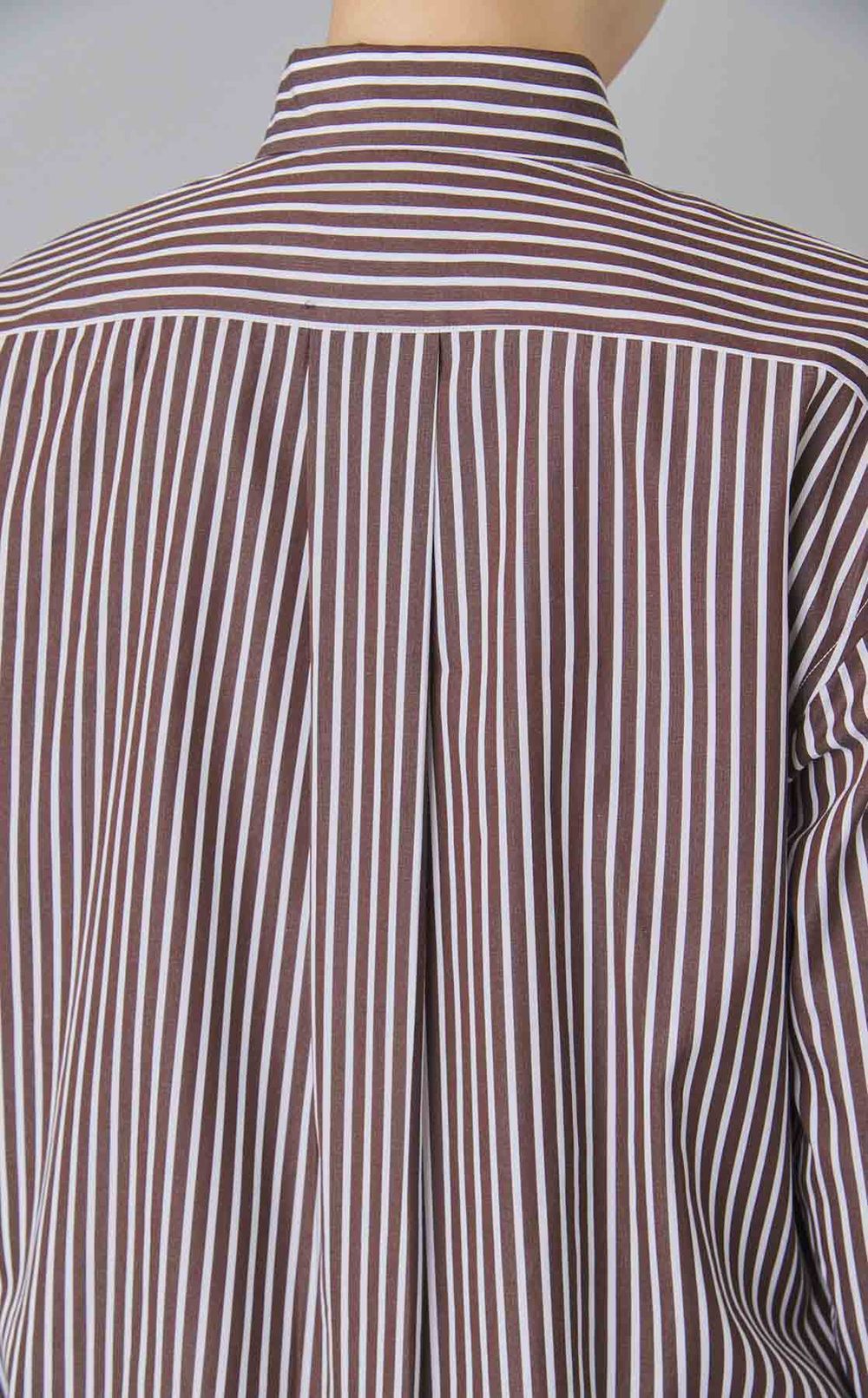 ストライプコットンシャツ