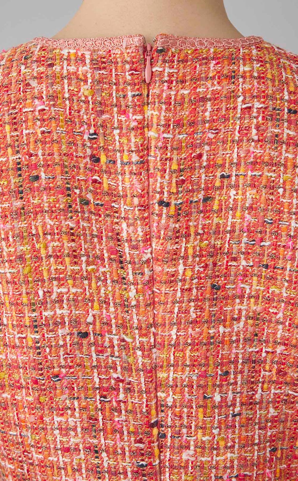 シャイニーカラーツイードワンピース