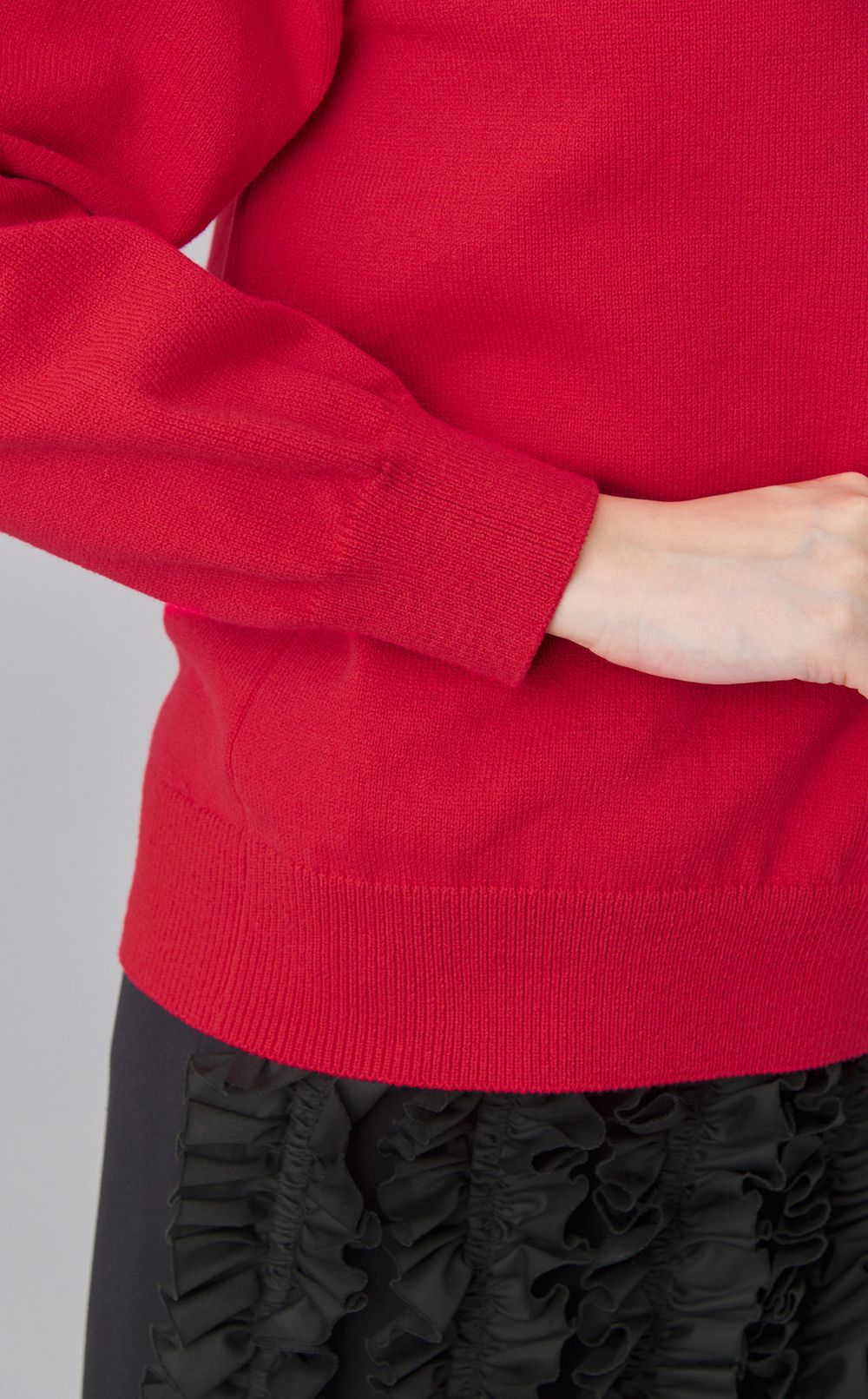 クルーネックニットプルオーバー