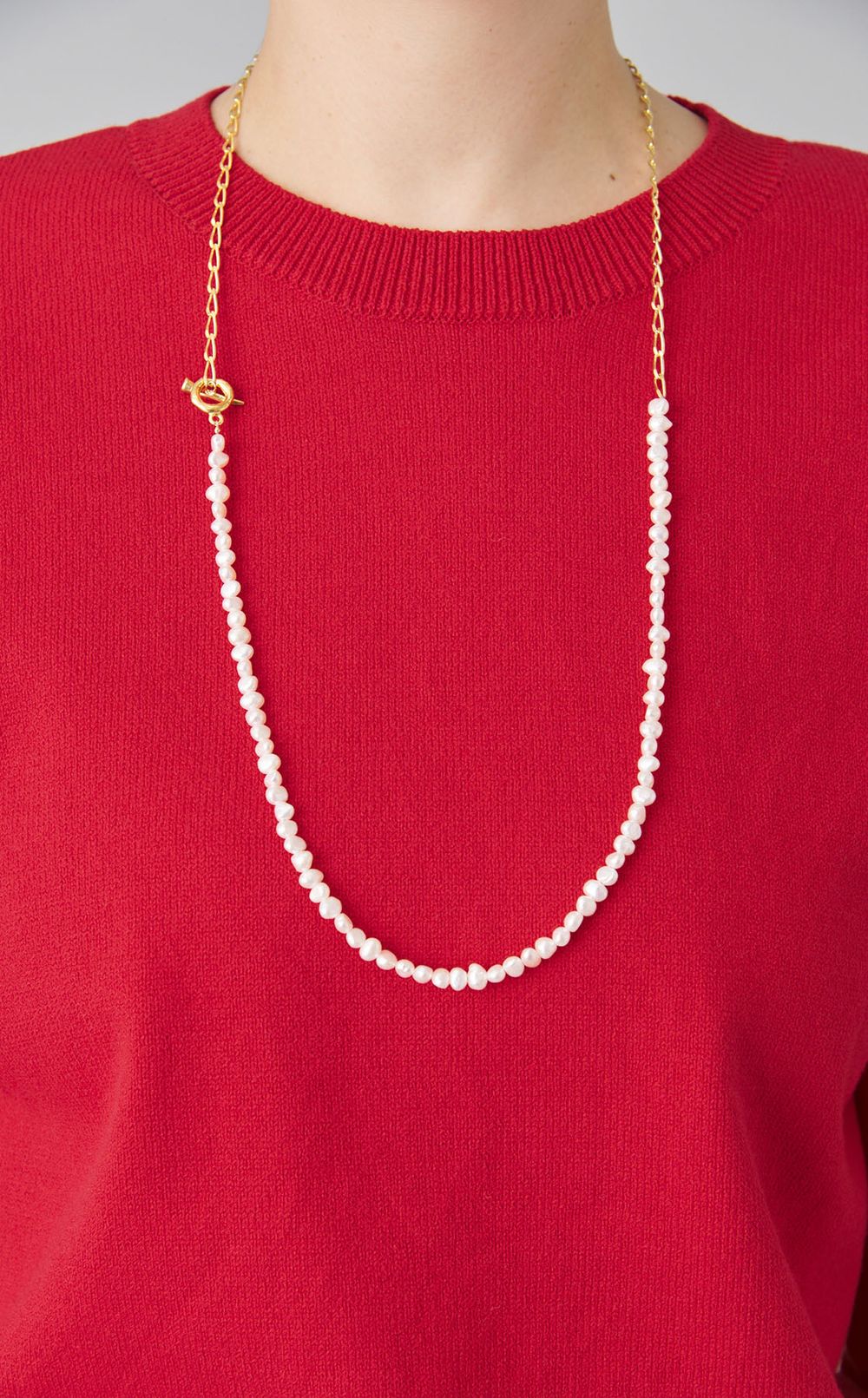 バロックパールチェーン3wayネックレス