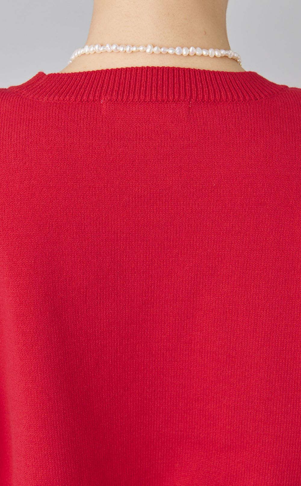 クルーネックニットプルオーバー