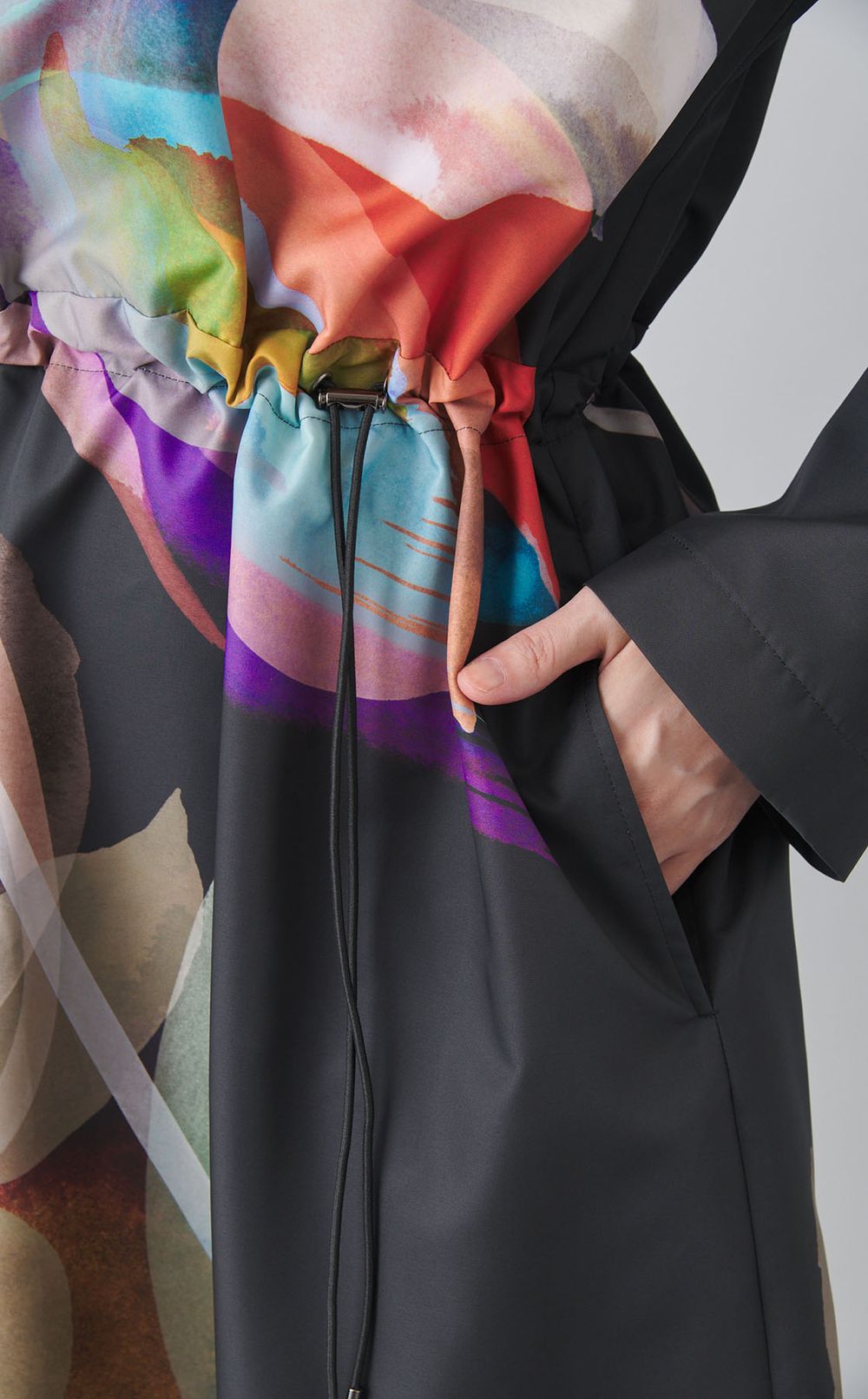 プリントドローコードワンピース