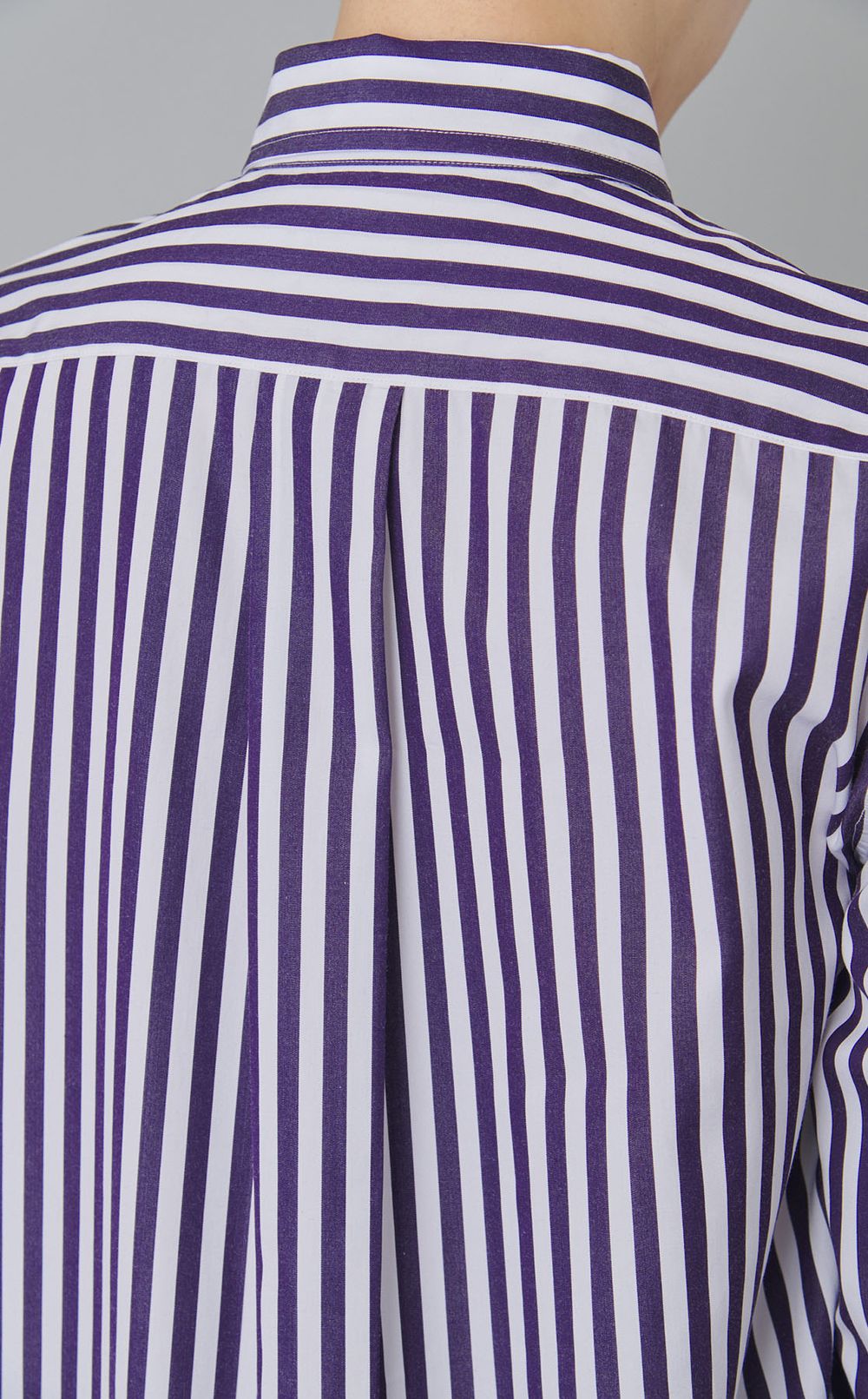 ストライプコットンシャツ