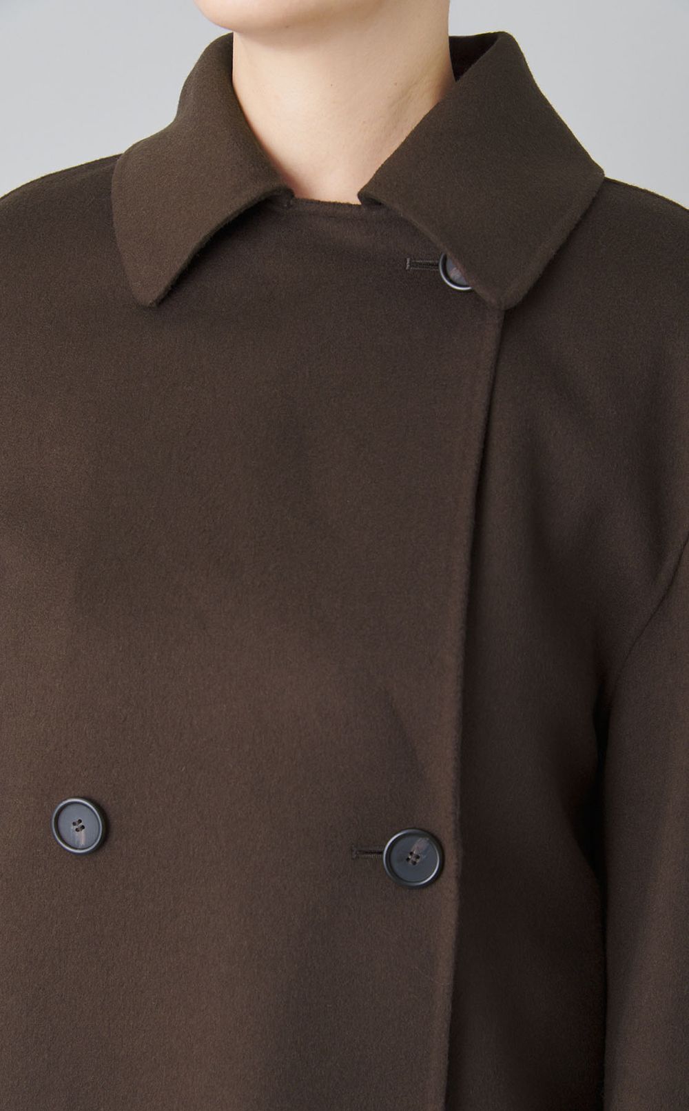 ダブルフェイスショートPコート