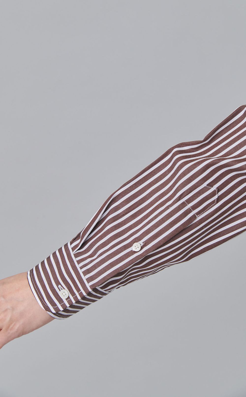 ストライプコットンシャツ