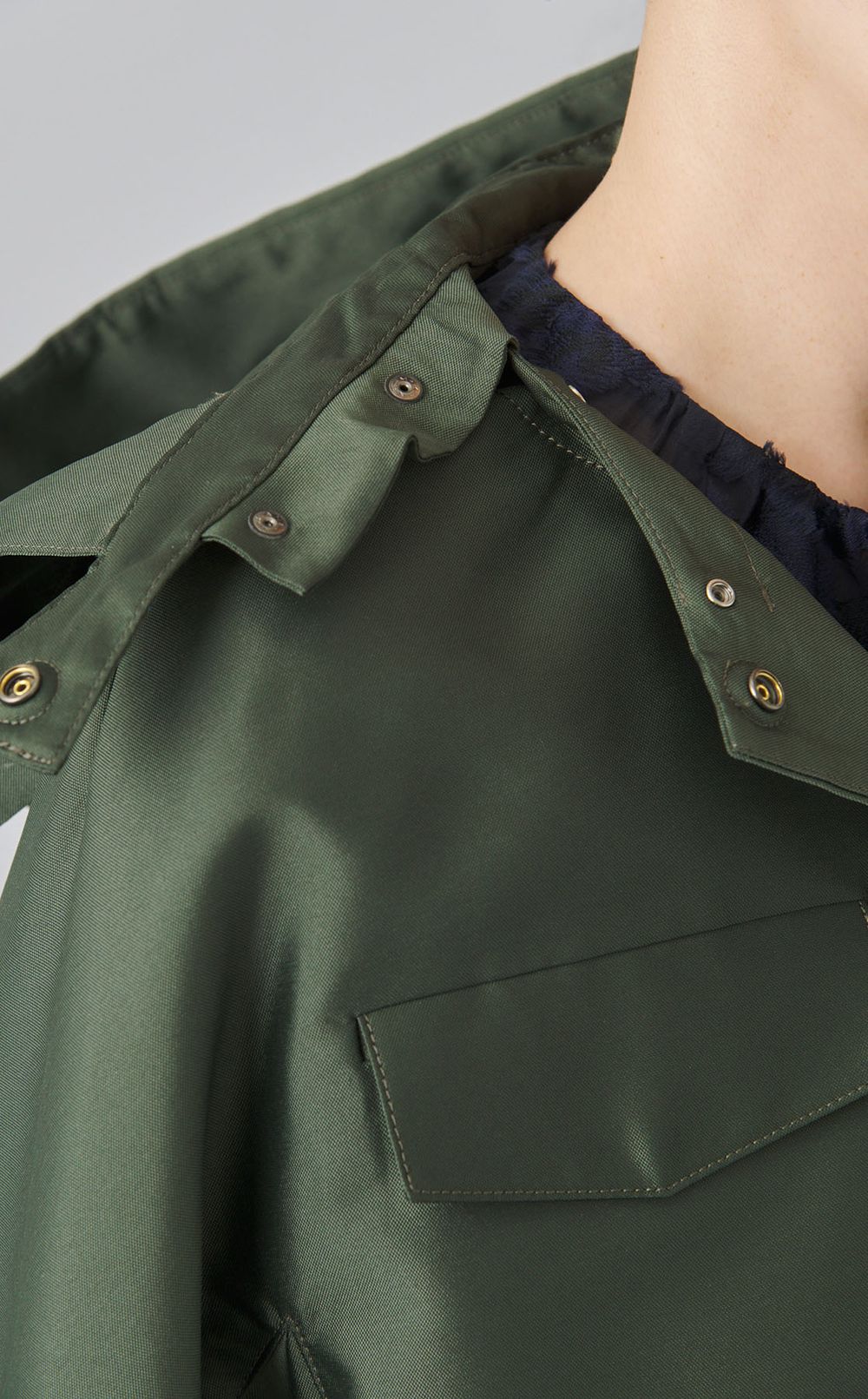 ツイルフーデットショートコート