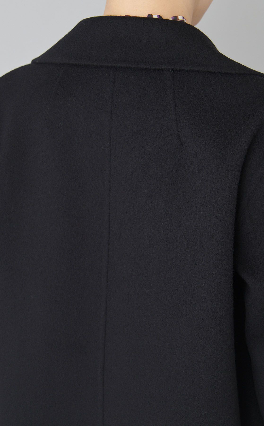 新品同様★Theory★2022最新★カシミヤ★ダブルフェイス★ジャケット★黒 Black Double-Face Wool-Cashmere Oversized Moto Jacket | Theory