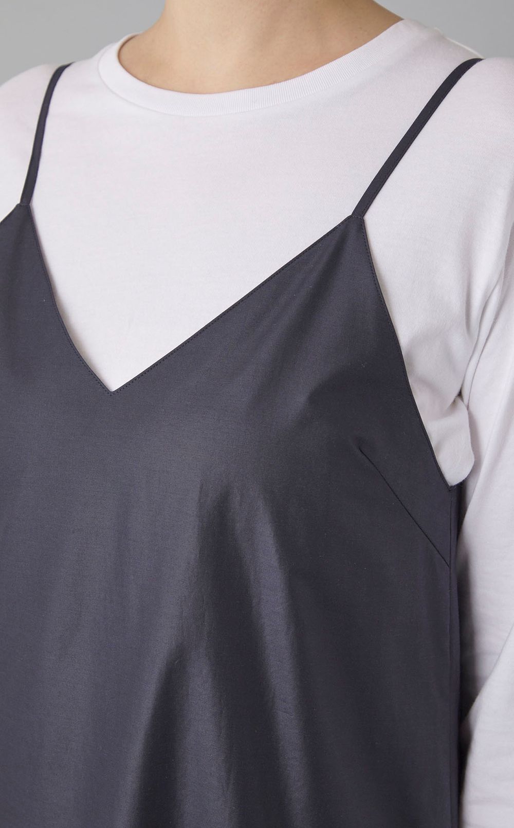 タフタキャミソールワンピース