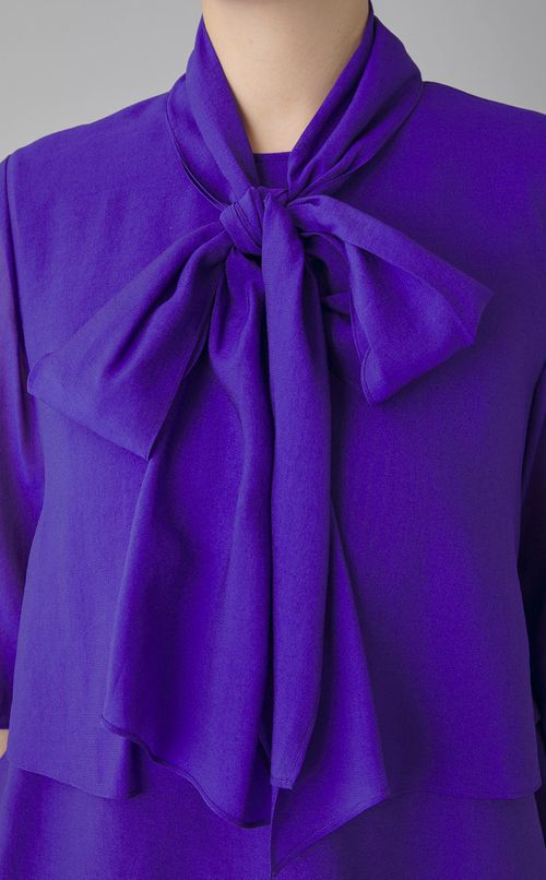 オーガンジーボウタイブラウス