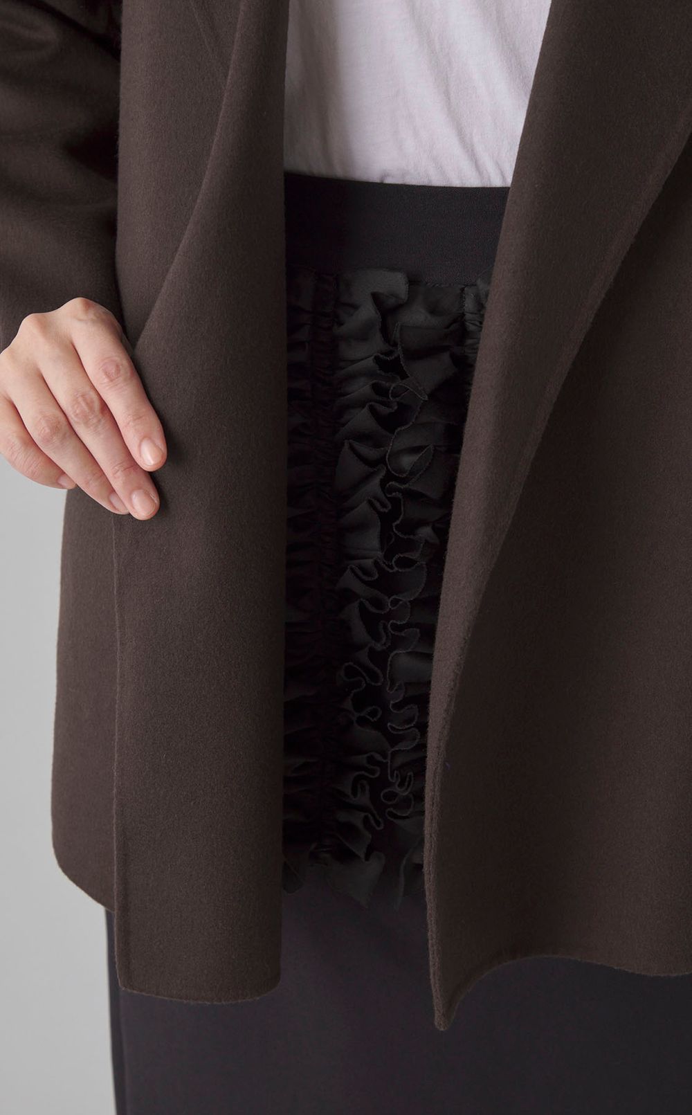 ダブルフェイスジャケットコート