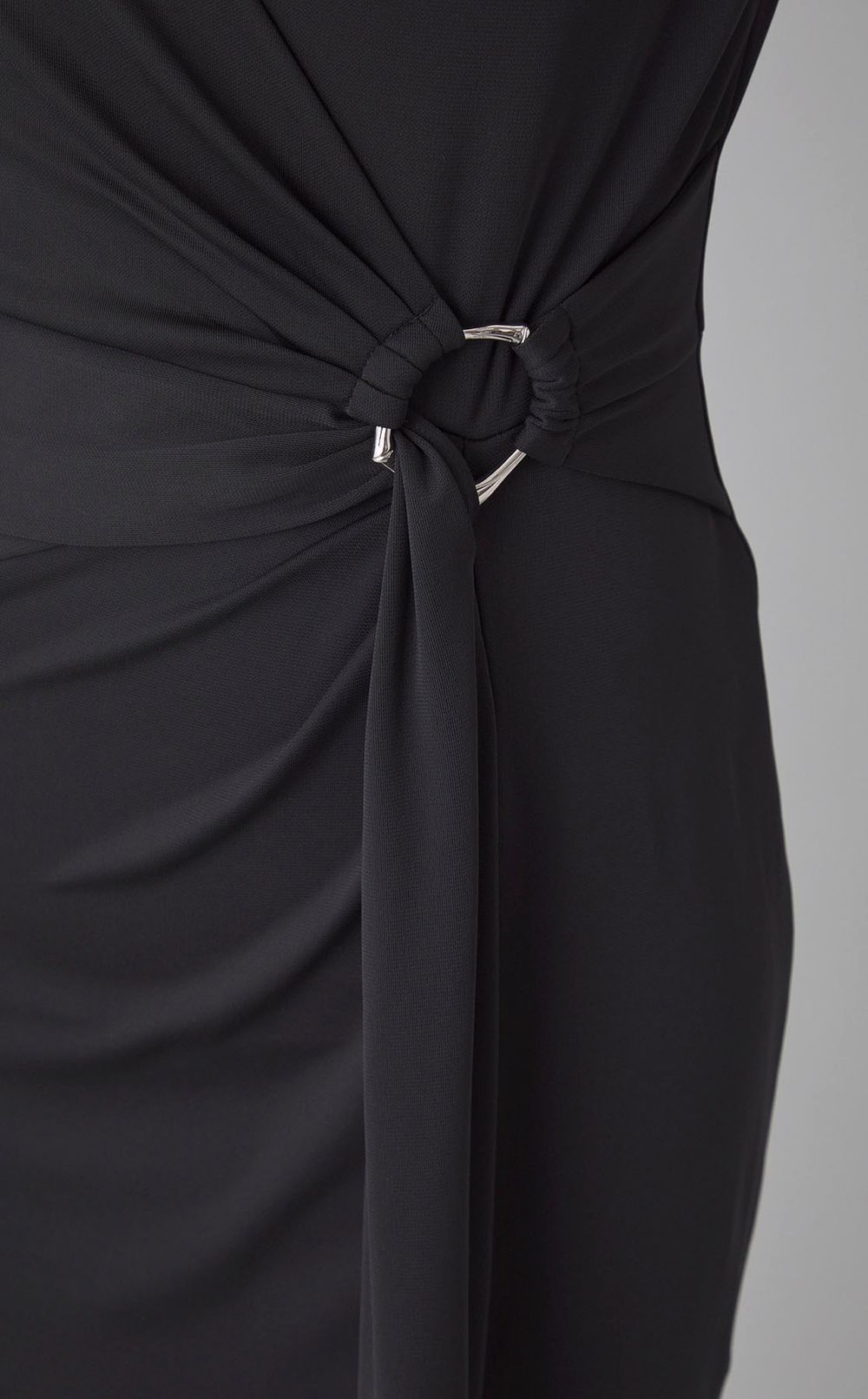 ドレープウエストメッシュワンピース