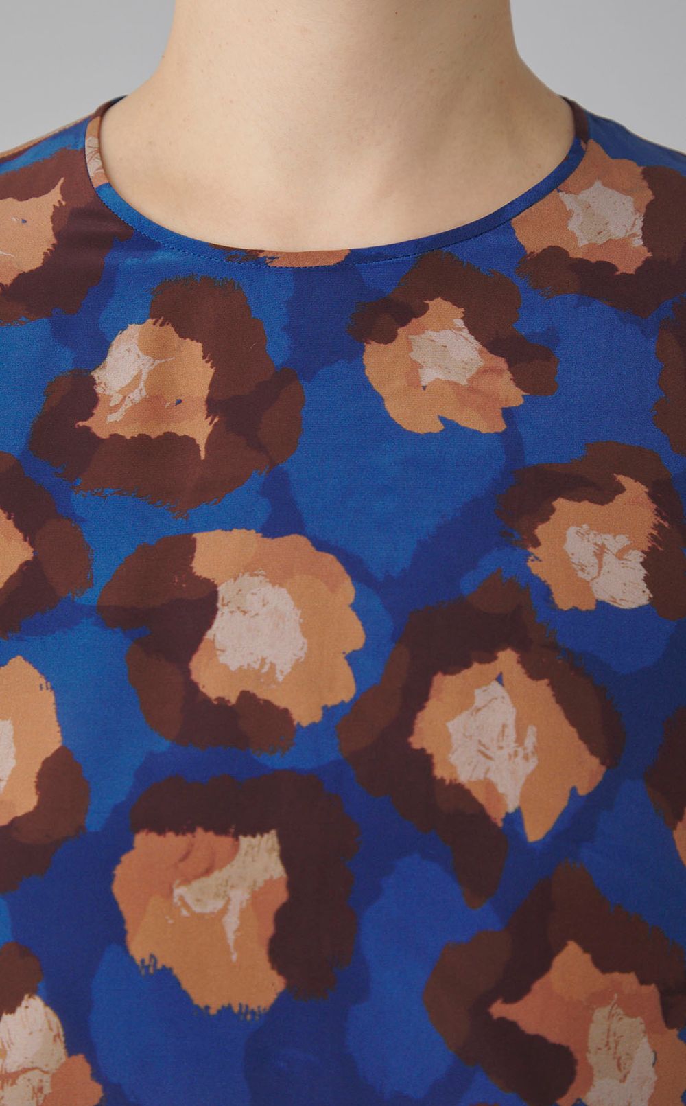 レオパードプリントブラウス