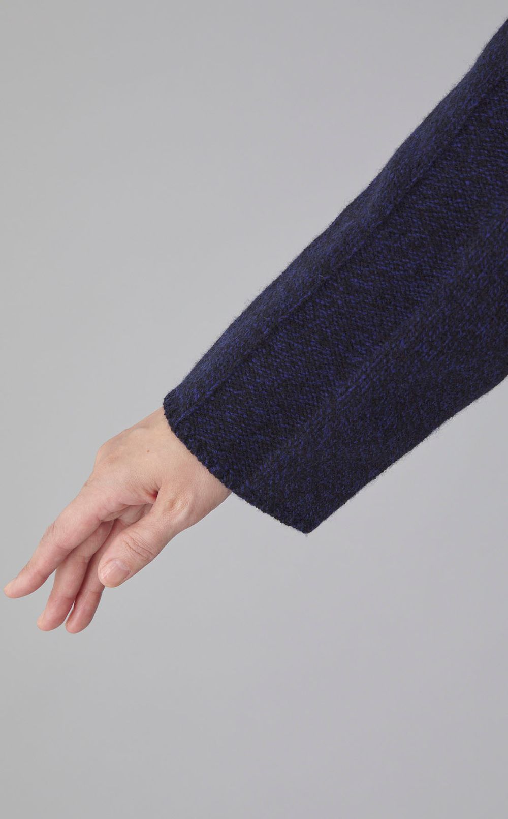 フェルトウールリブニットプルオーバー