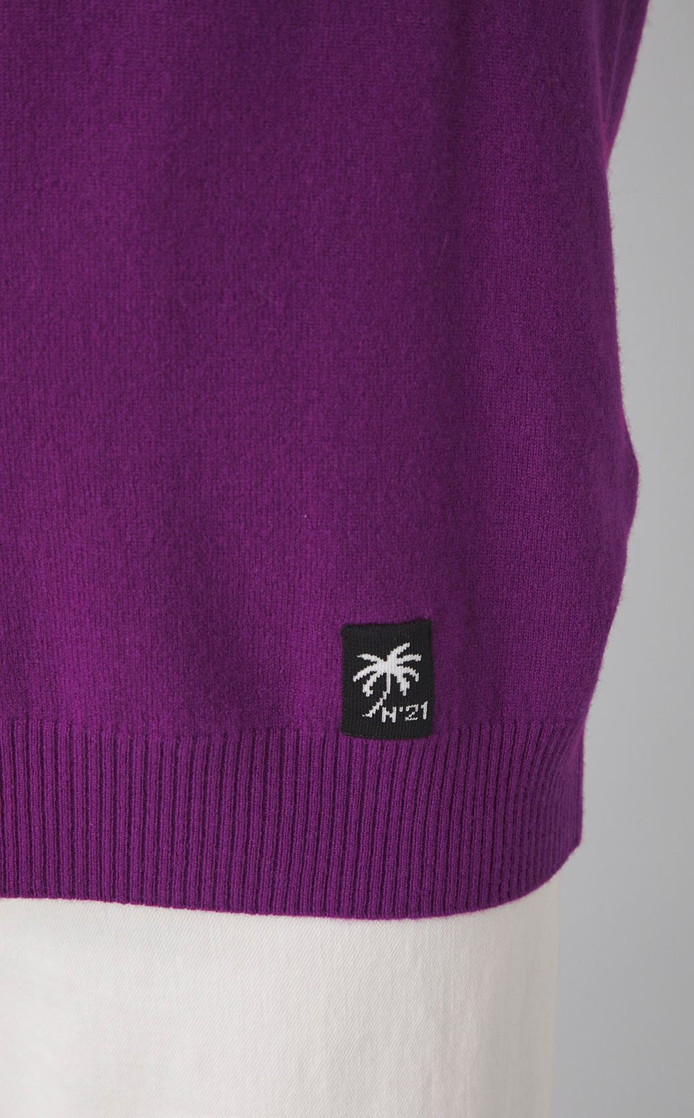 ウールクルーネックニットプルオーバー