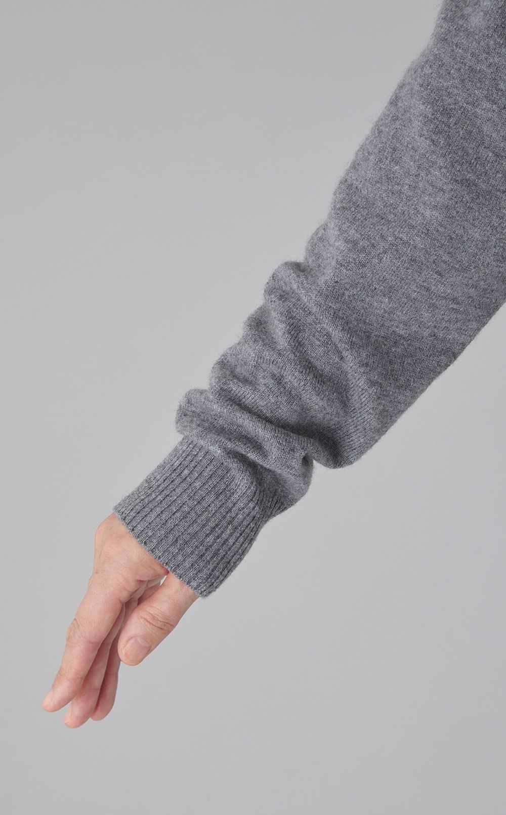 ウールクルーネックニットプルオーバー