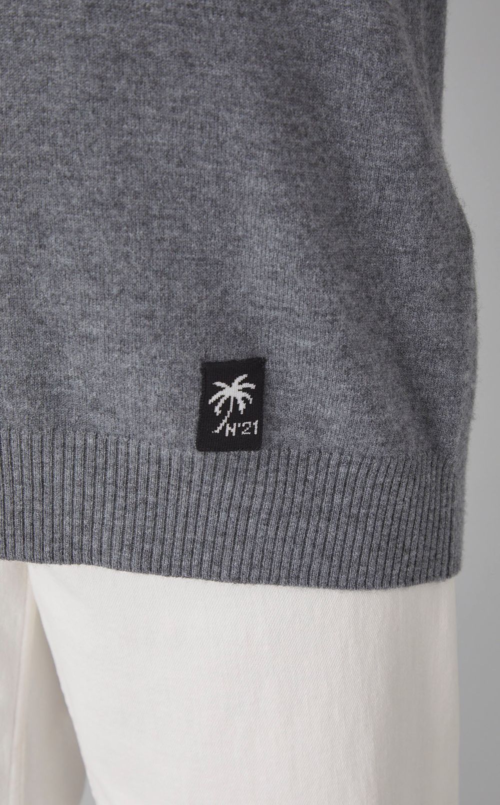 ウールクルーネックニットプルオーバー