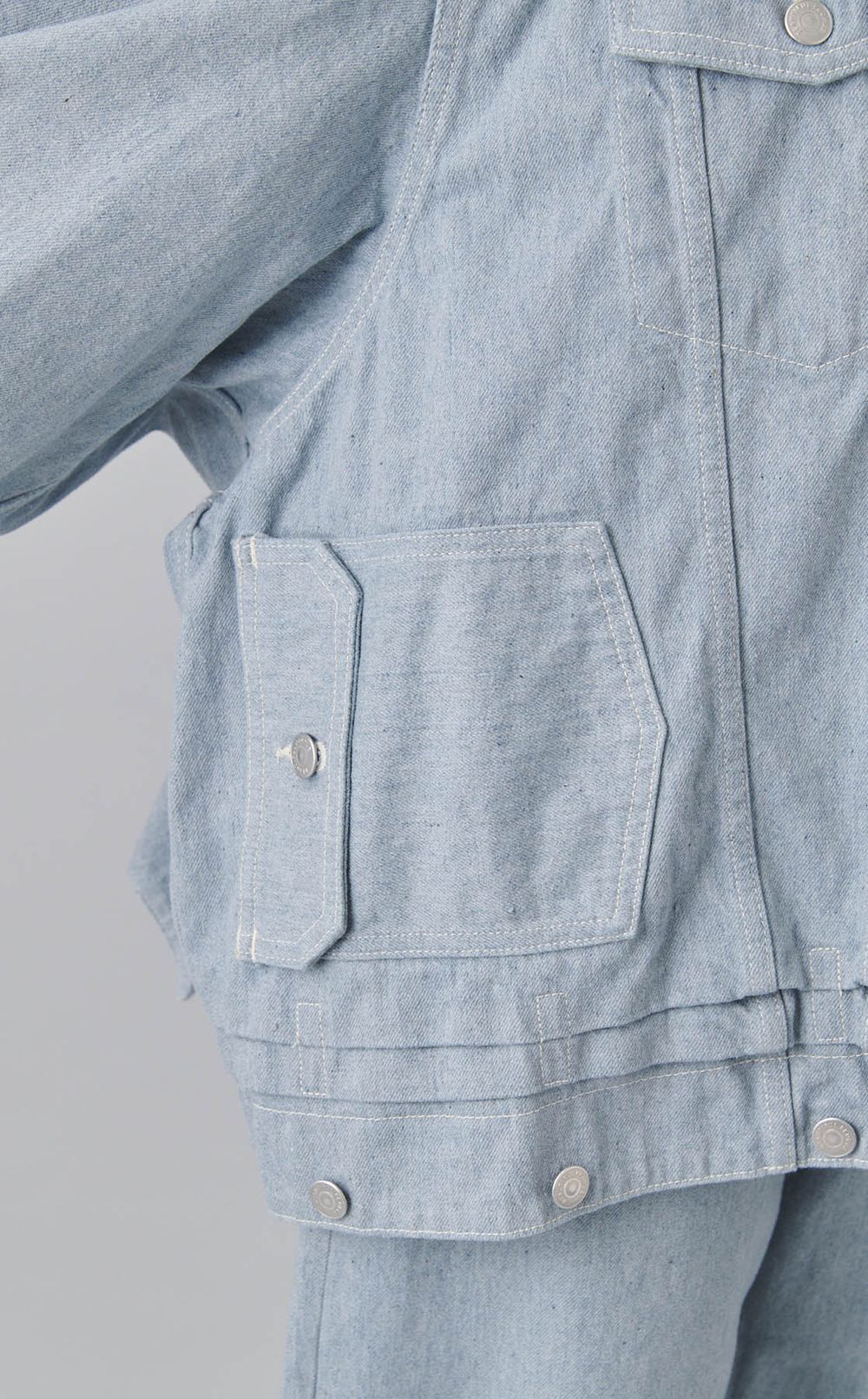 ダブルエンドリサイクルデニムブルゾン