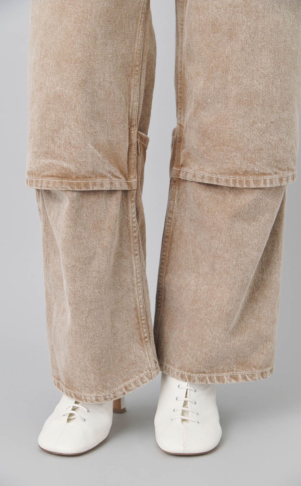 2wayフリップヘムオーガニックデニムパンツ