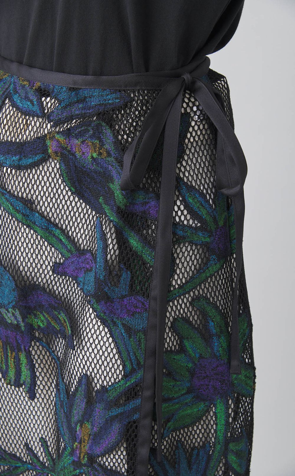 オパールフラワーラップスカート