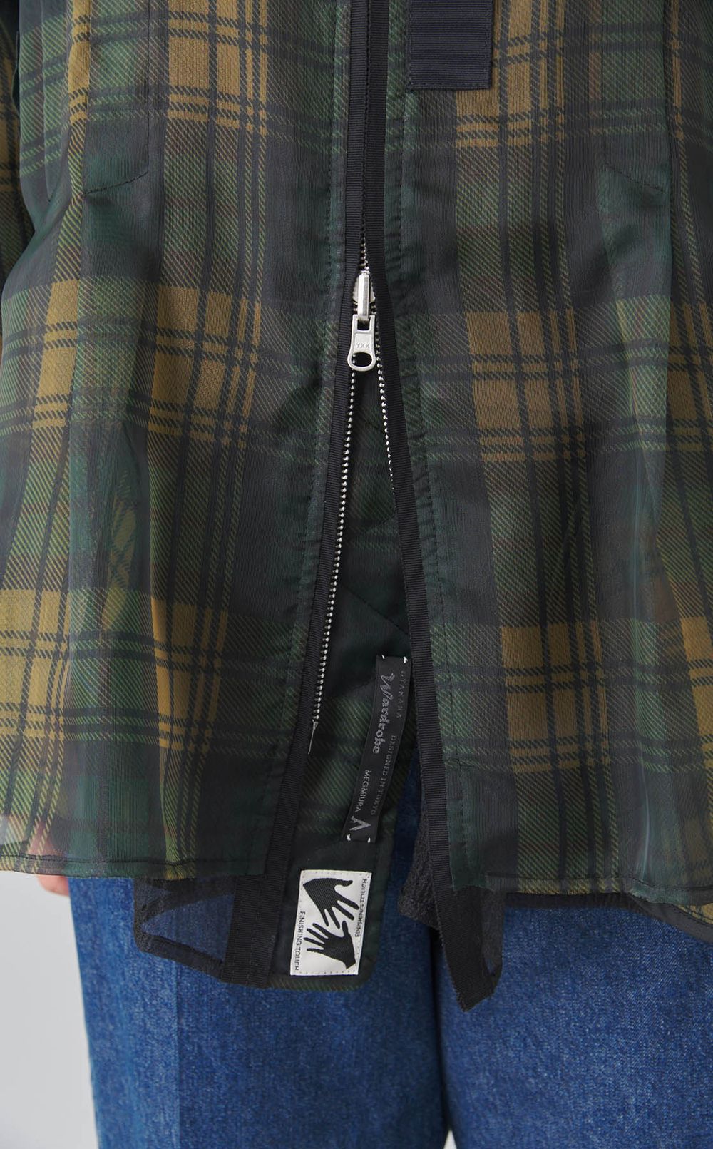 シースルータータンチェックMA-1