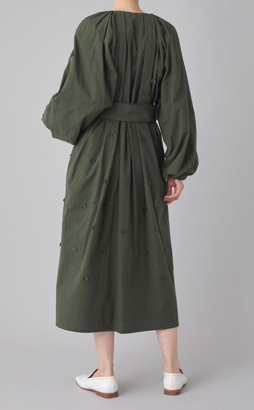 幾何学モチーフワンピース