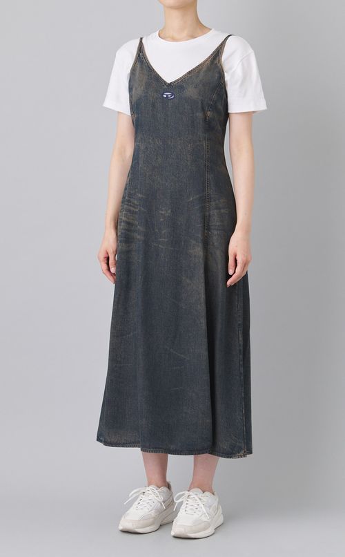 デニムキャミソールワンピース