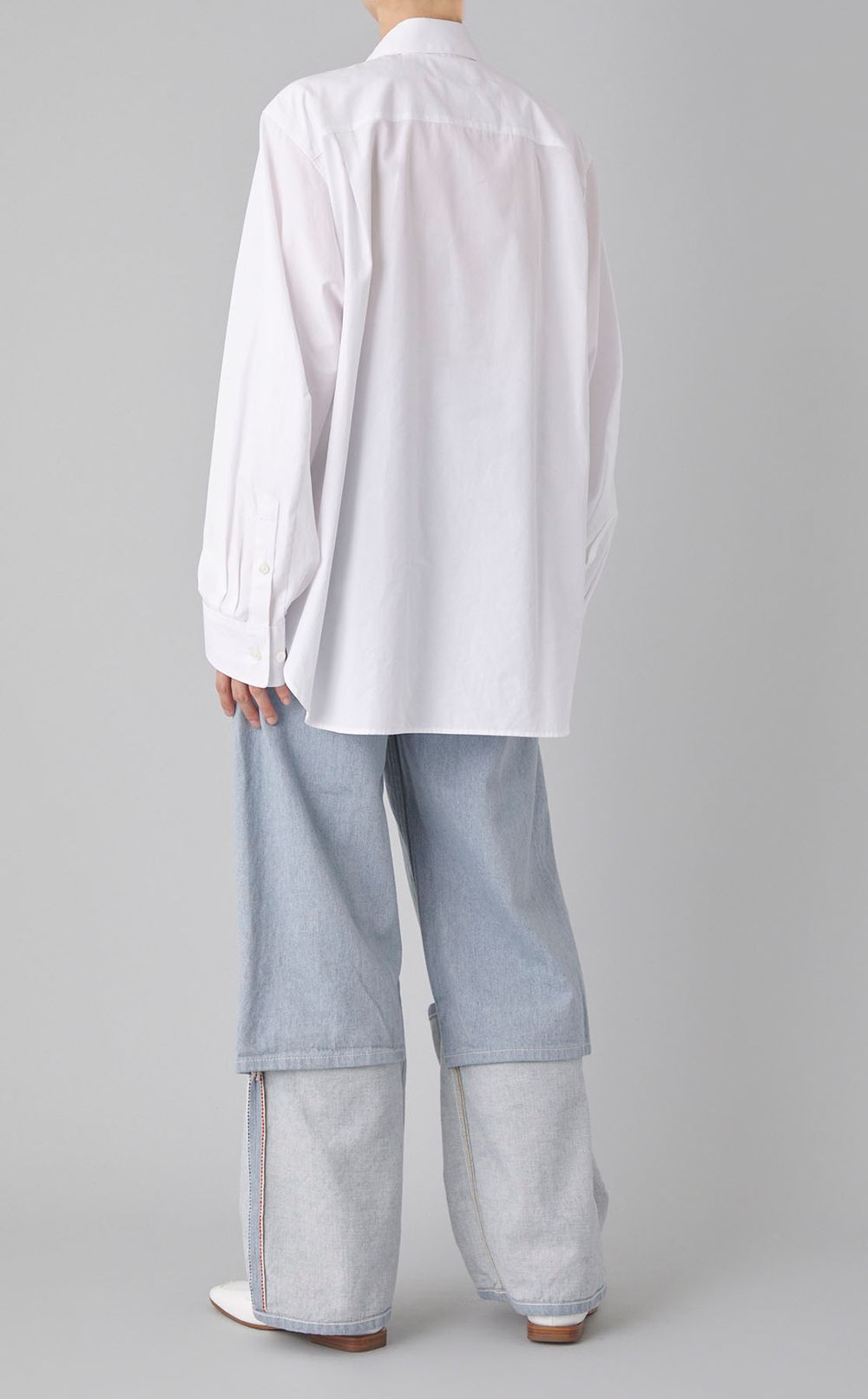 ダブルフロントストライプシャツ