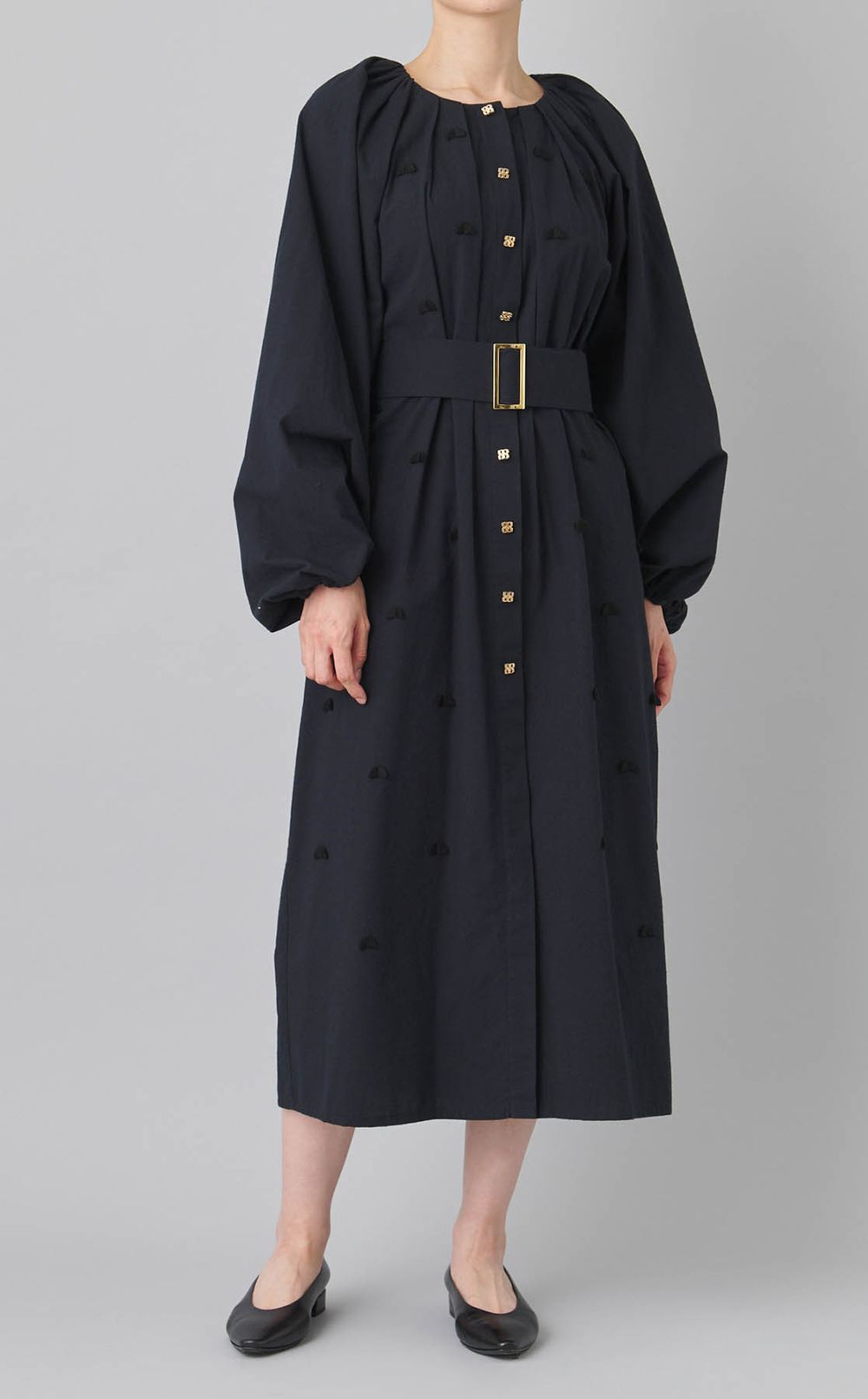 幾何学モチーフワンピース