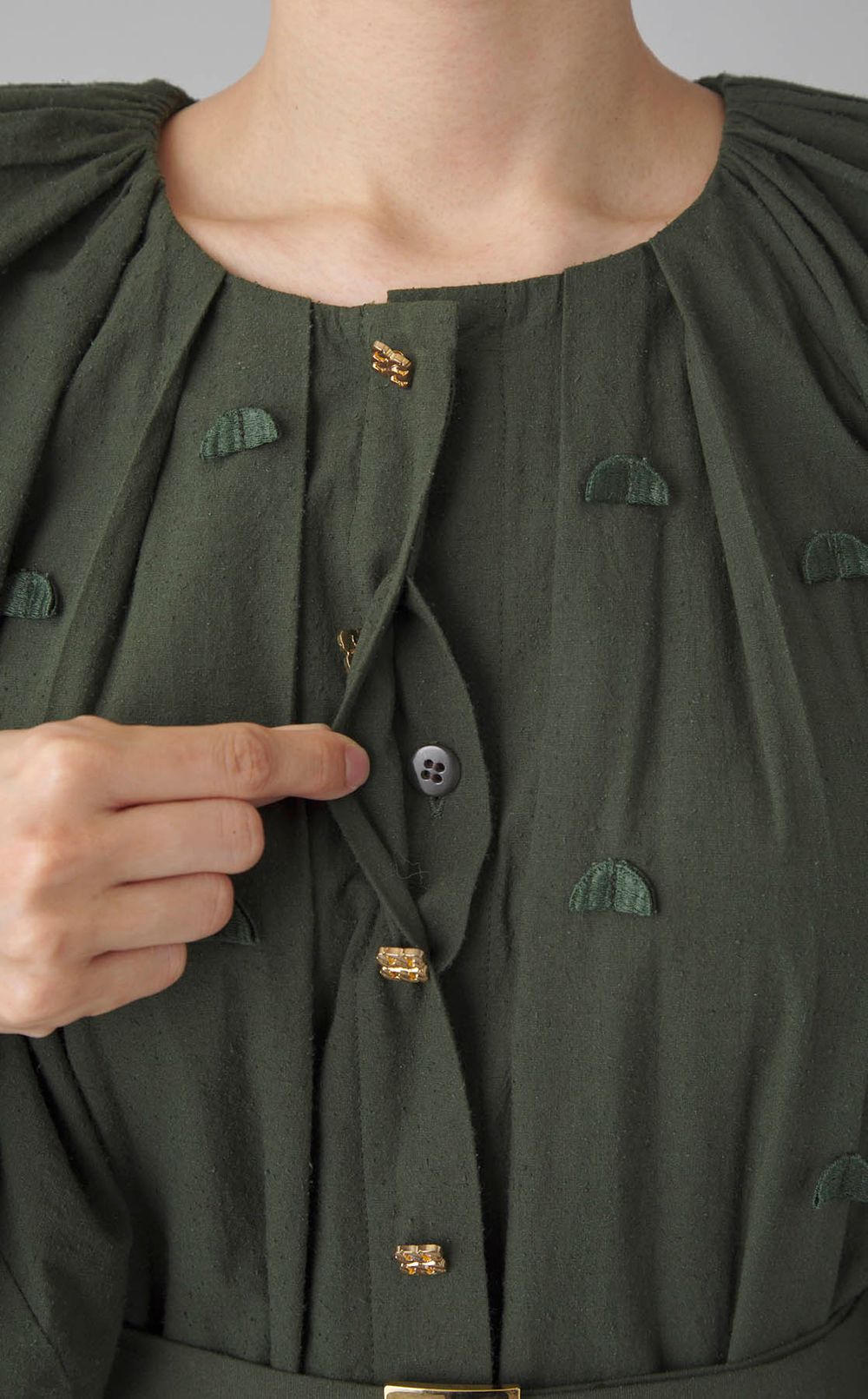 幾何学モチーフワンピース