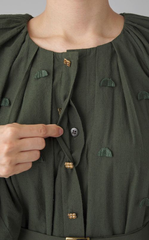 幾何学モチーフワンピース