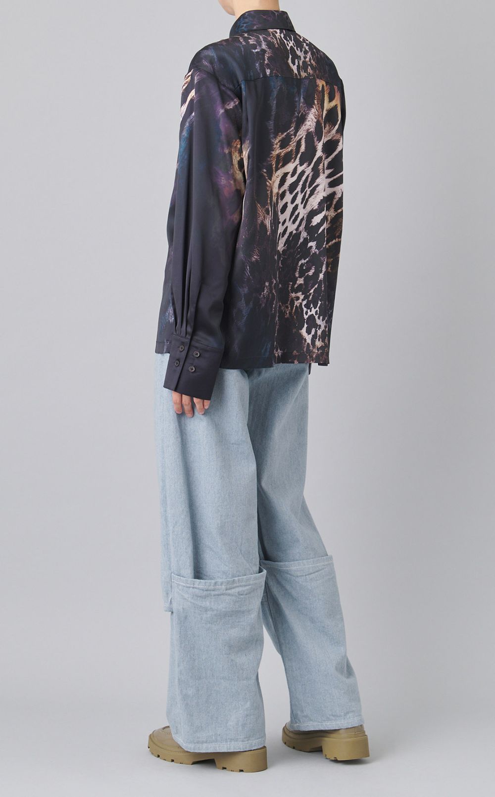 レオパードプリントシャツ