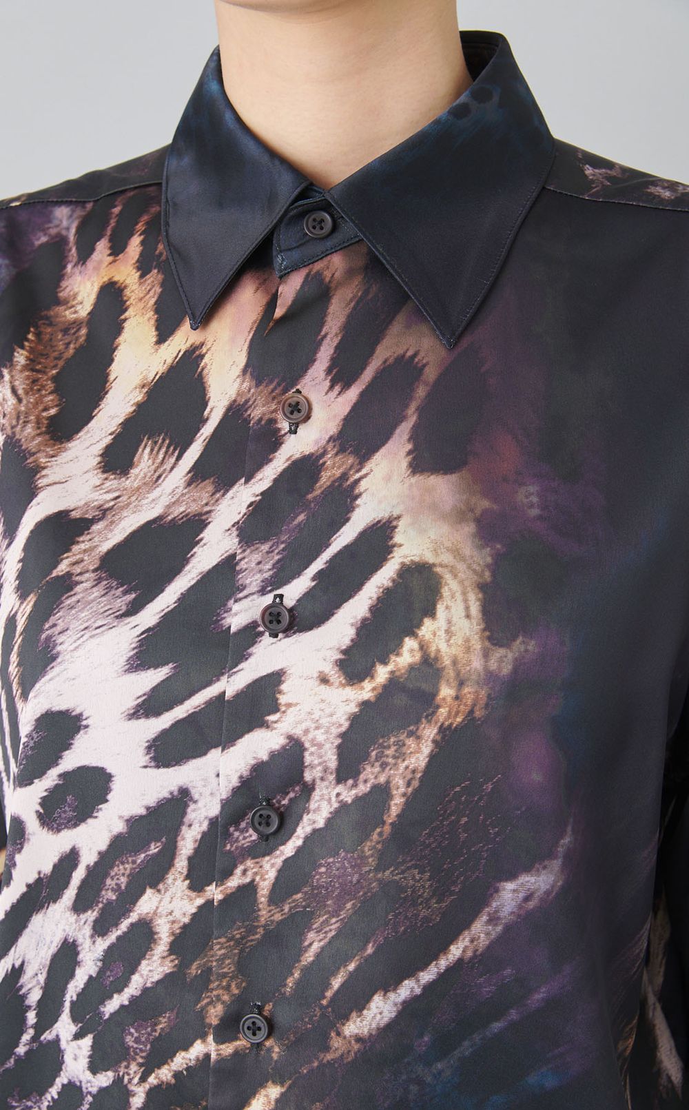 レオパードプリントシャツ