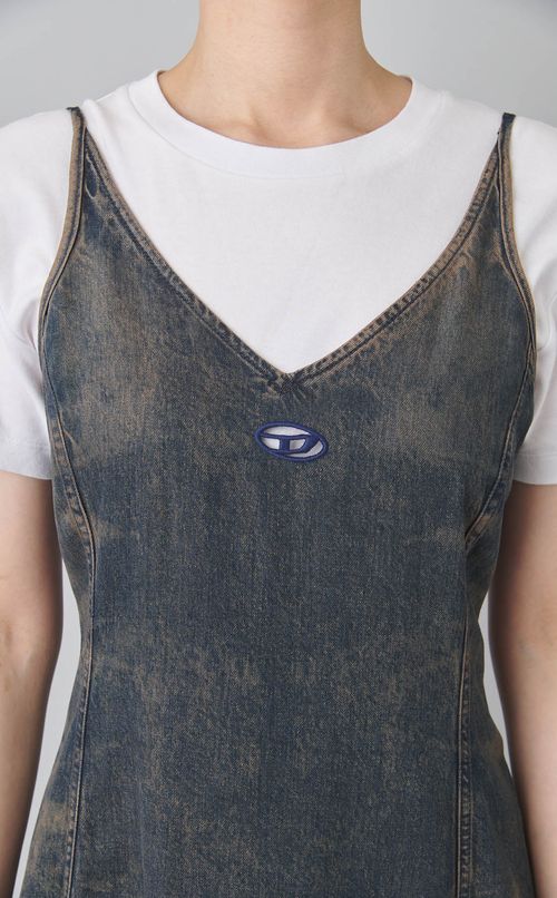 デニムキャミソールワンピース