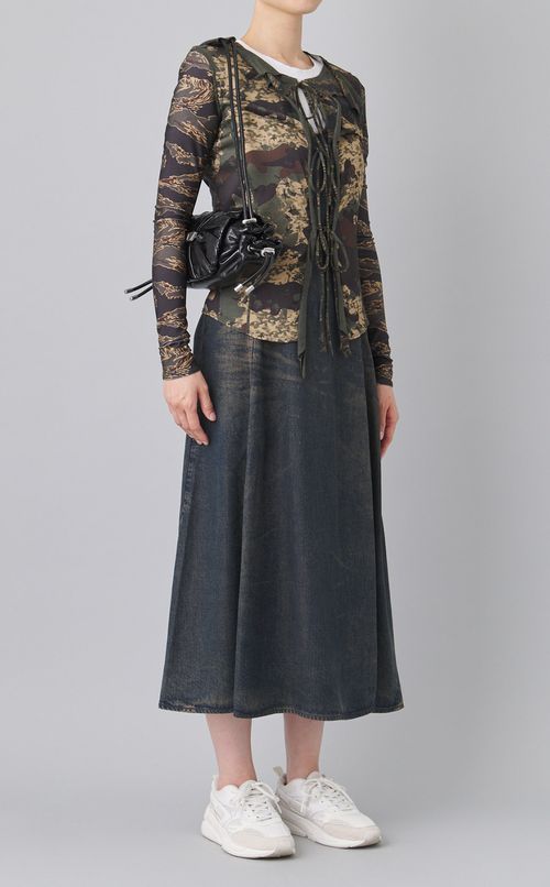 カモフラプリントブラウス