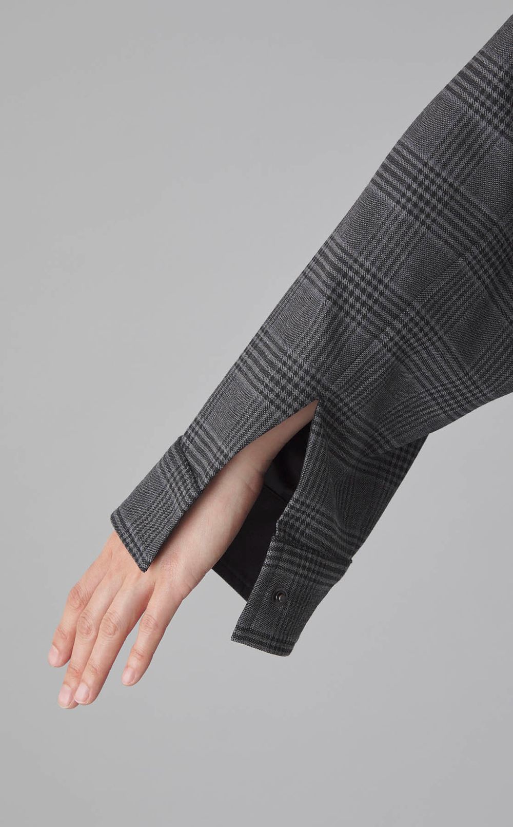 チェッククロップドブルゾン