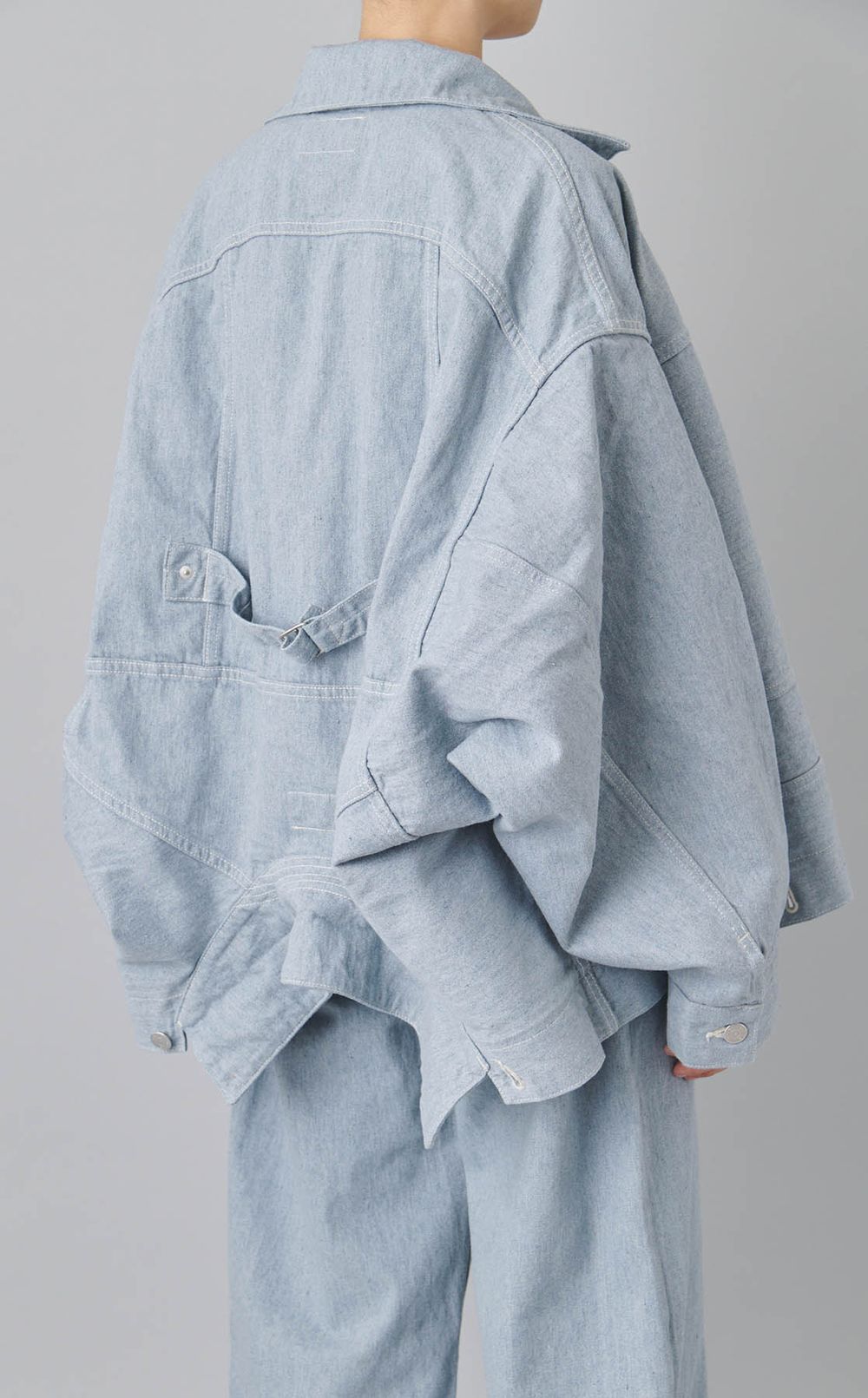 ダブルエンドリサイクルデニムブルゾン
