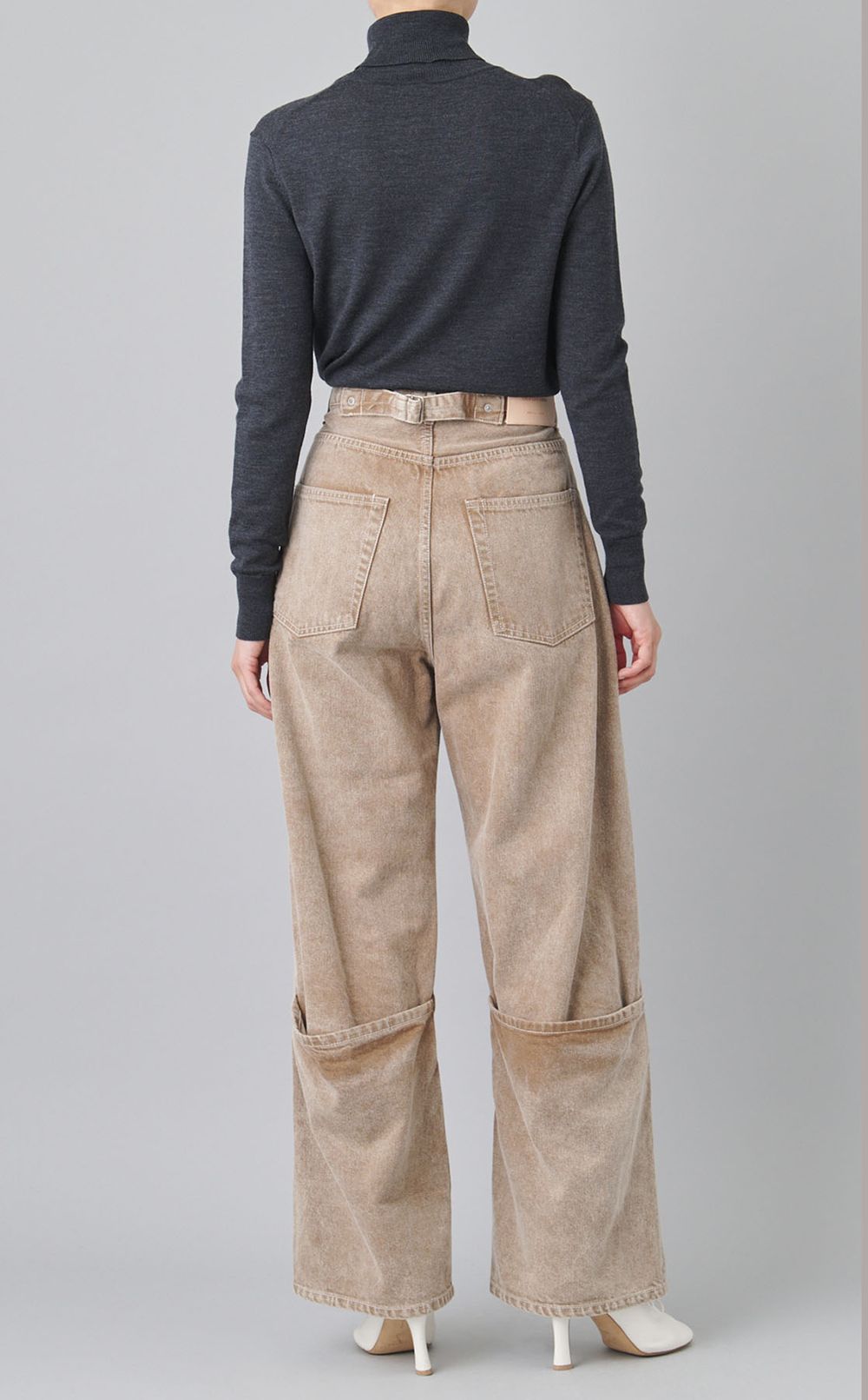 2wayフリップヘムオーガニックデニムパンツ