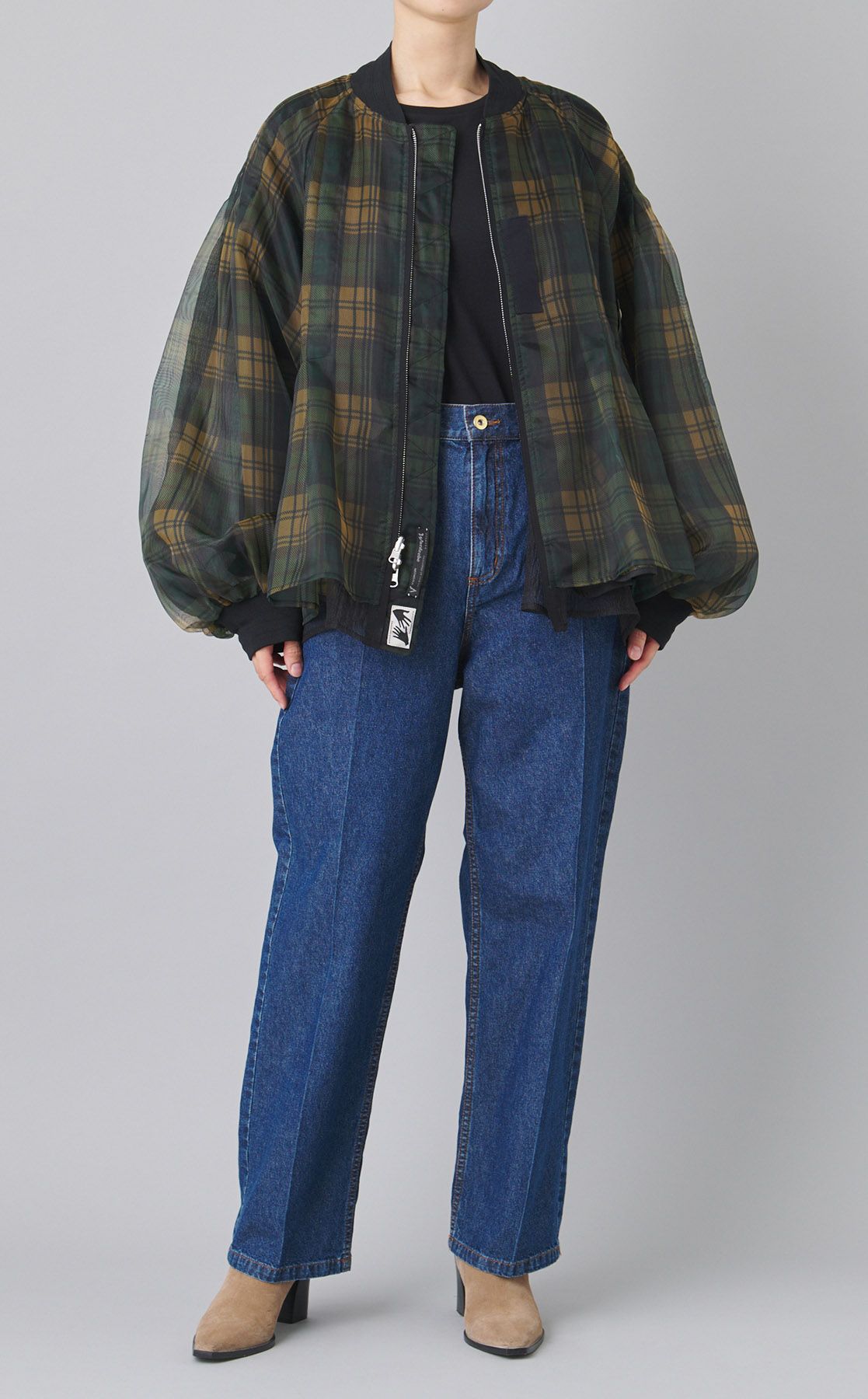 UNDERCOVERISM　02　魔女期　タータンチェック柄トラッカージャケット UNDERCOVERISM 02 魔女期 タータンチェック柄トラッカージャケット