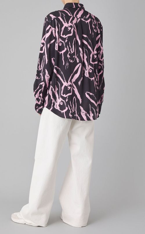 ラビットハンドプリントシャツ