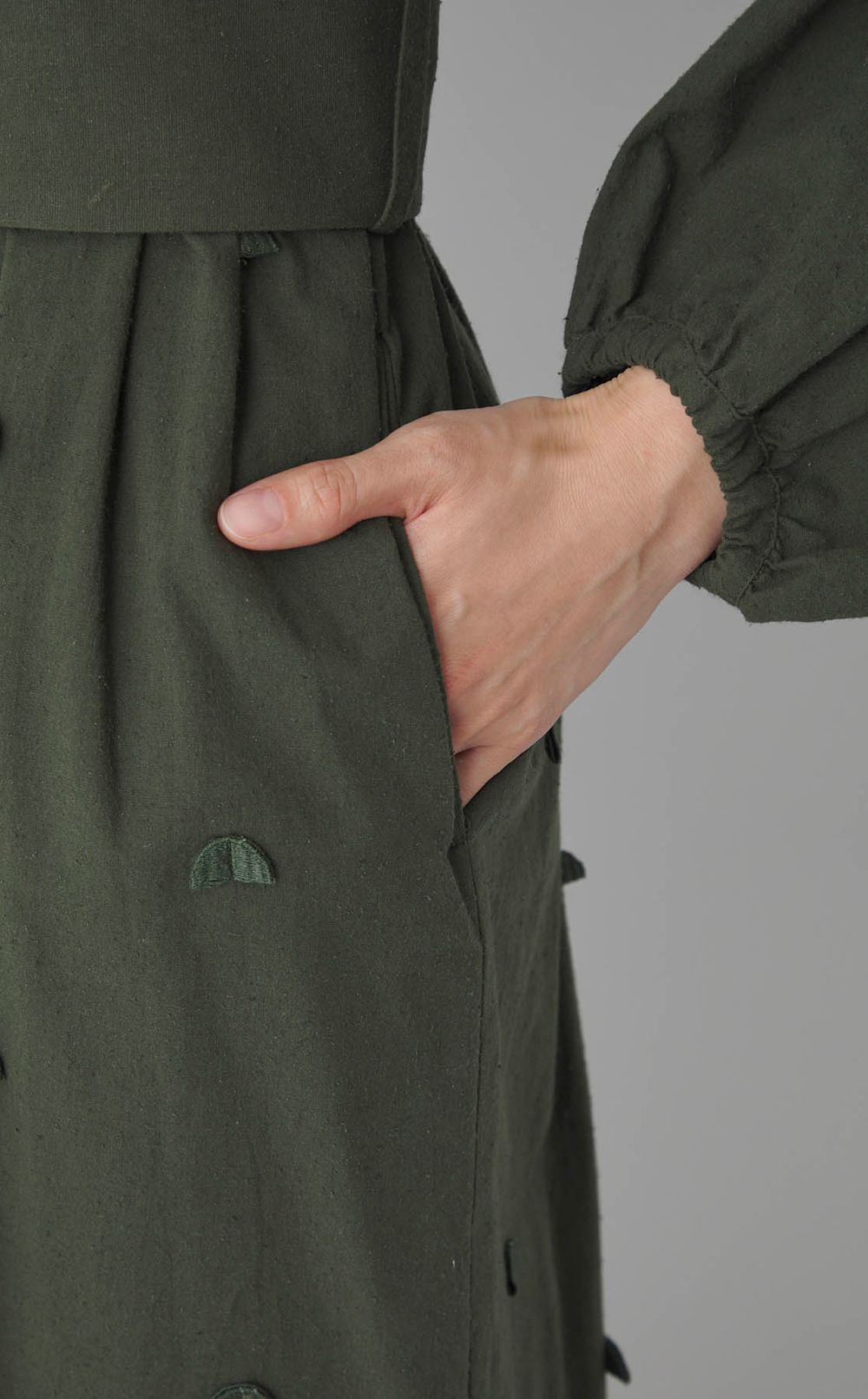 幾何学モチーフワンピース