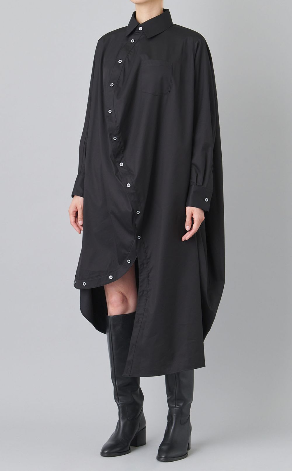 コットンボールシャツワンピース