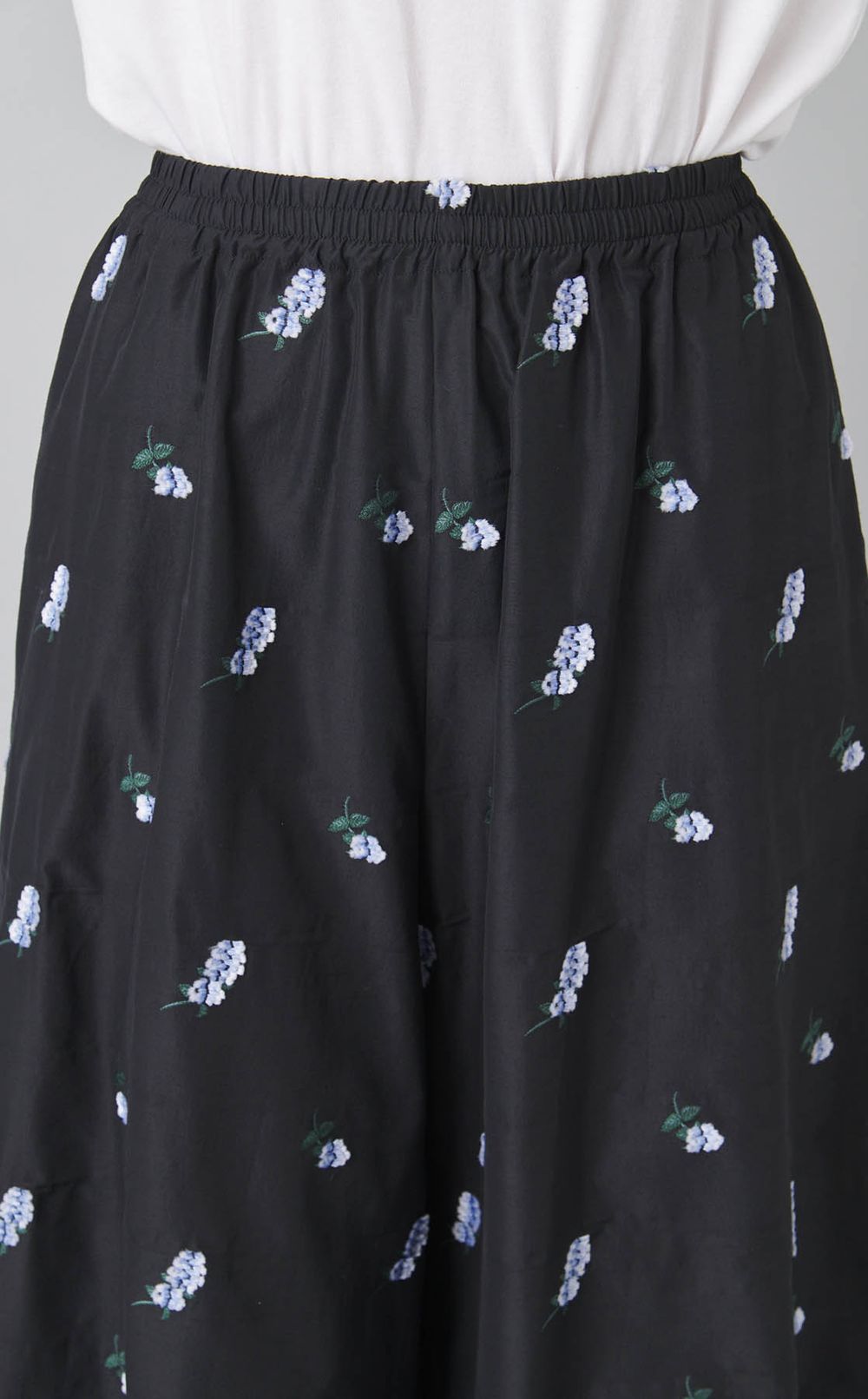 カットジャガードガウチョパンツ