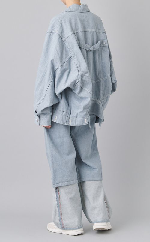 ダブルエンドリサイクルデニムブルゾン