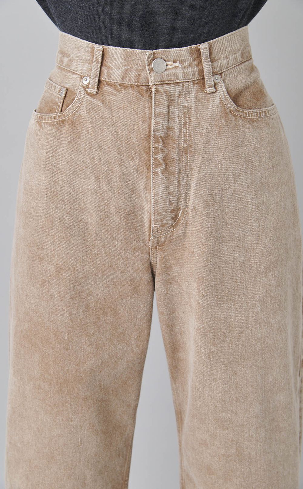 2wayフリップヘムオーガニックデニムパンツ