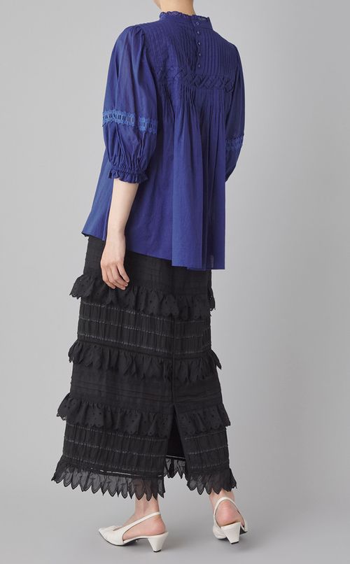 レースレイヤードスカート