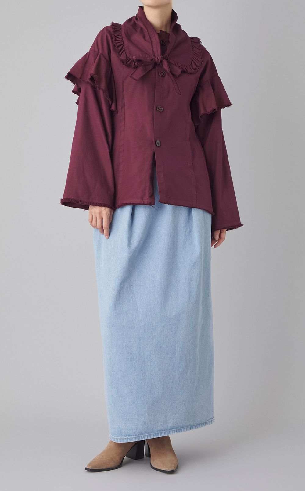 デニムロングスカート