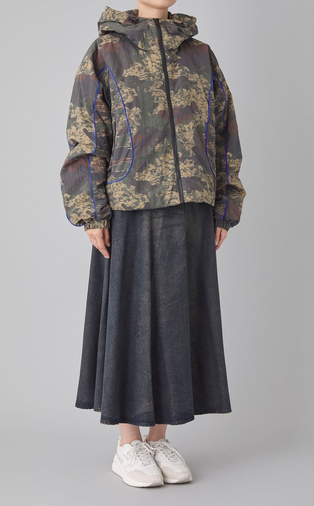 デニムフレアスカート