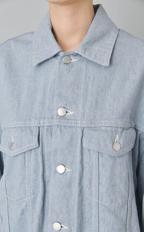 ダブルエンドリサイクルデニムブルゾン