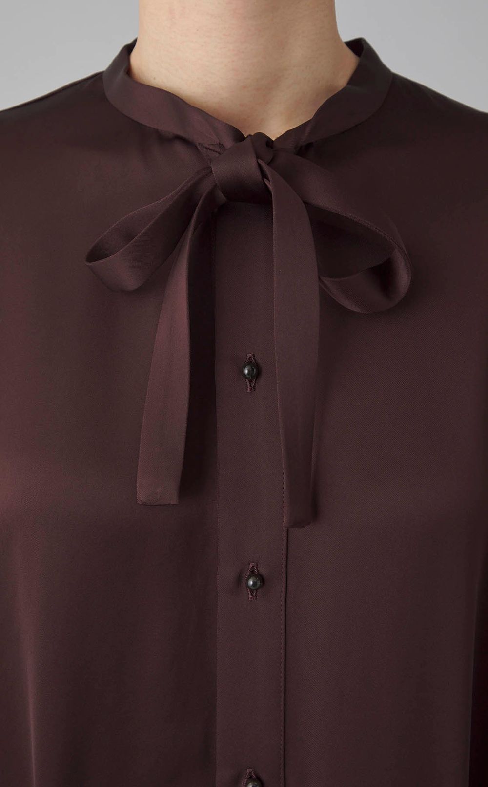 サテンボウタイワンピース